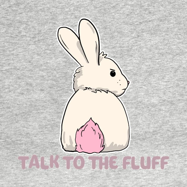 Talk to the fluff happy easter bunny rabbit by Mesyo